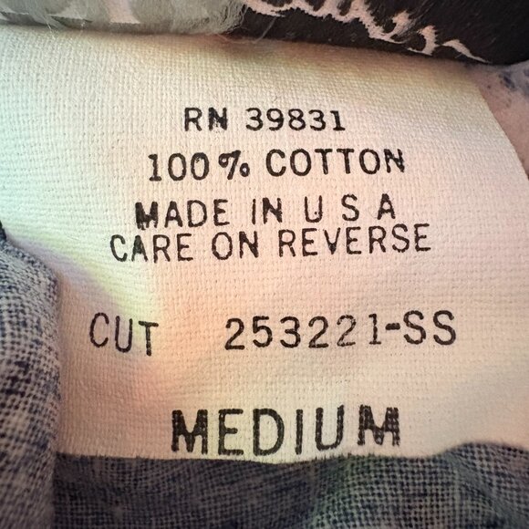 Vintage 100% Cotton Floral Blue White Pleated Mid Skirt  Made in U.S.A. Size XS - Picture 9 of 10